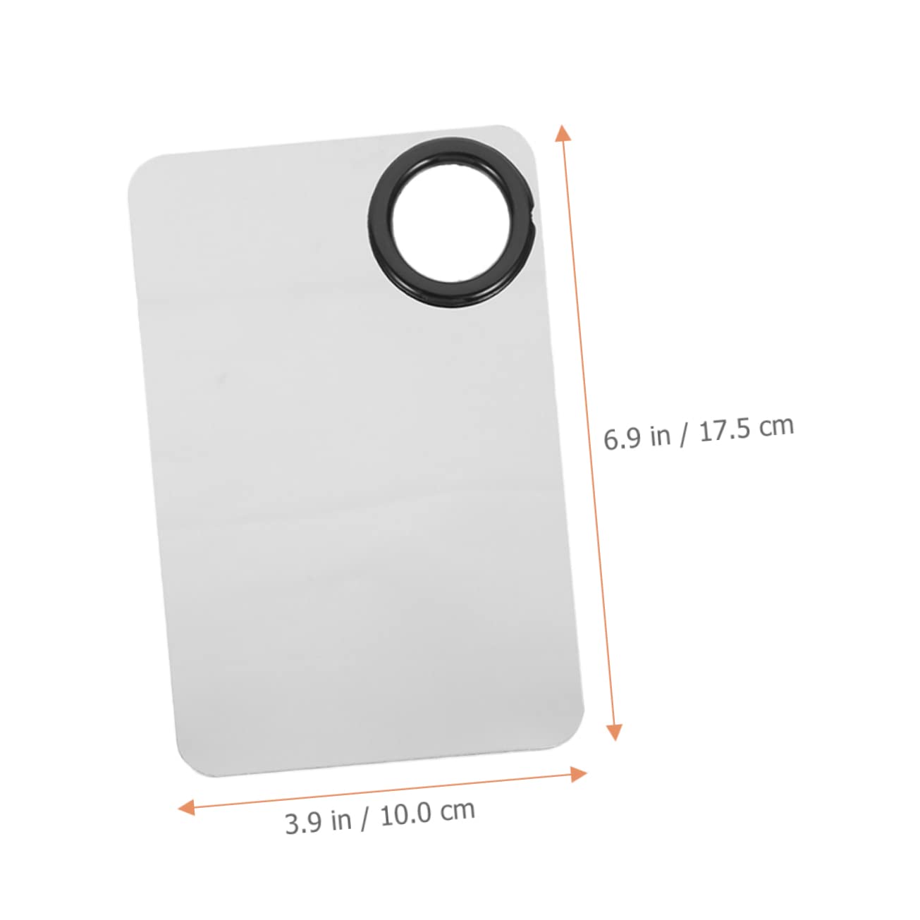 Outanaya 2 Sets Nail Tte Set Spatula Leather Case Stainless Steel Makeup Mixing Plate for Manicure