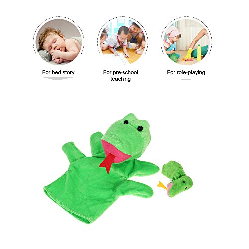 Fantoches de mão de animais fantoches de dedo tempo de história fantoche educacional 2pcs Cartoon an