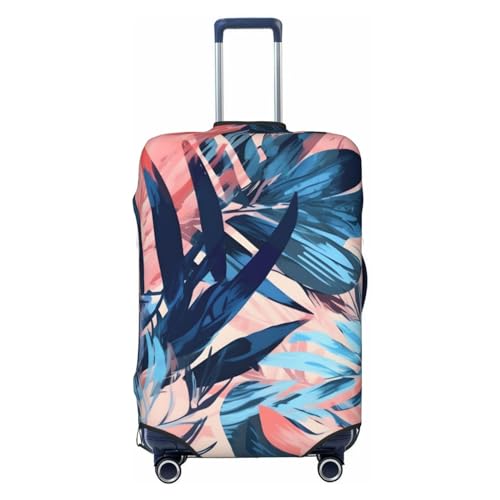 Tropical Leaf Luggage Cover Elastic Suitcase Protector Ftis 22-24 Inch Suitcase Cover for Luggage