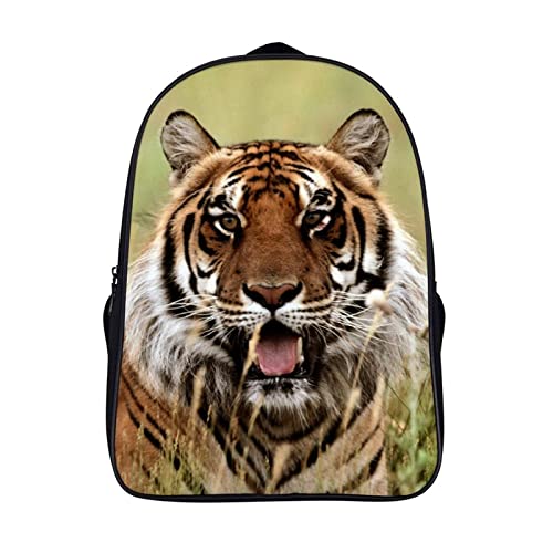 Sac à dos scolaire tigre avec grand compartiment de 40cm pour ranger les cahiers