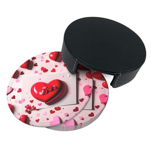 Idée cadeau éléphant blanc : dessous de verre polyuréthane Saint-Valentin - 5