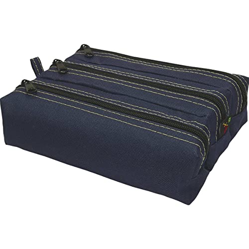 Estojo Lona Triplo Azul - 101549