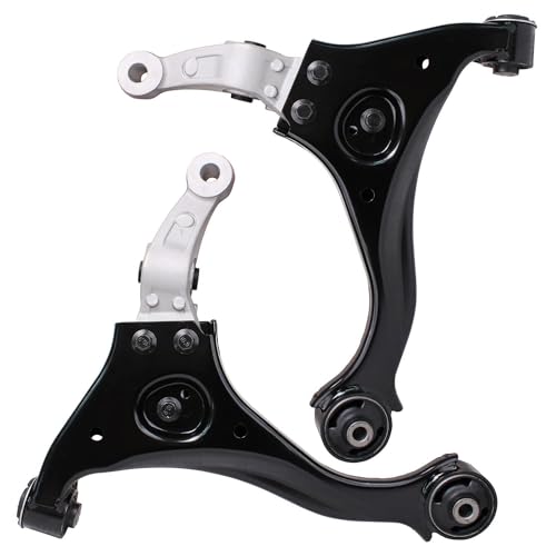 Image of Detroit Axle - 8pc Front End Suspension Kit for Hyundai Sonata 2006 2007 2008, 2 Lower Control Arms 2 Lower Ball Joints 4 Inner & Outer Tie Rod End Links Replacement