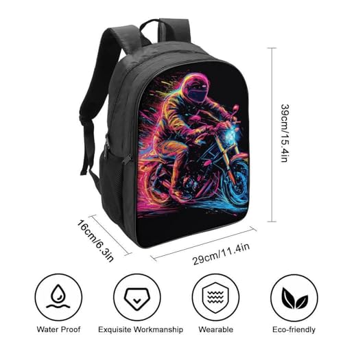 Bolsa impermeable 3D de moto para niños evita libros mojados 2