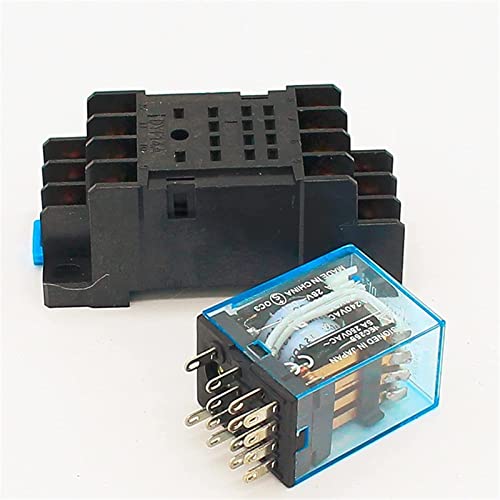 Relé MY4NJ 110VAC de 14 pines interruptor relé con base
