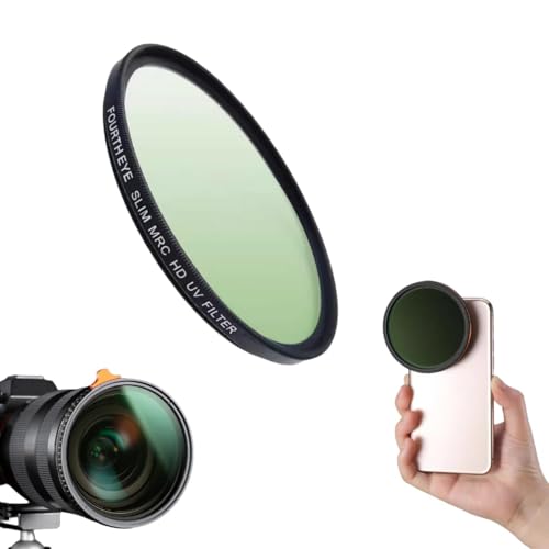 Image of GetZget 52mm UV Nd Filters Lens Compatible with iPhone 13 /14 / 15 & Plus, Vivo X90 Mobile Cover, DSLR Camera (UV Filter, 52mm)