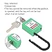 Safety Padlock Set 10PCS 38mm Nylon Insulated Lock, Purple - Durable Non - Conductive Material, Industrial Use for Factories and Hospitals (Green)