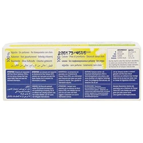 Image of Natracare, Organic Regular Tampons, 3 Boxes of 20, (60 Tampons Total)