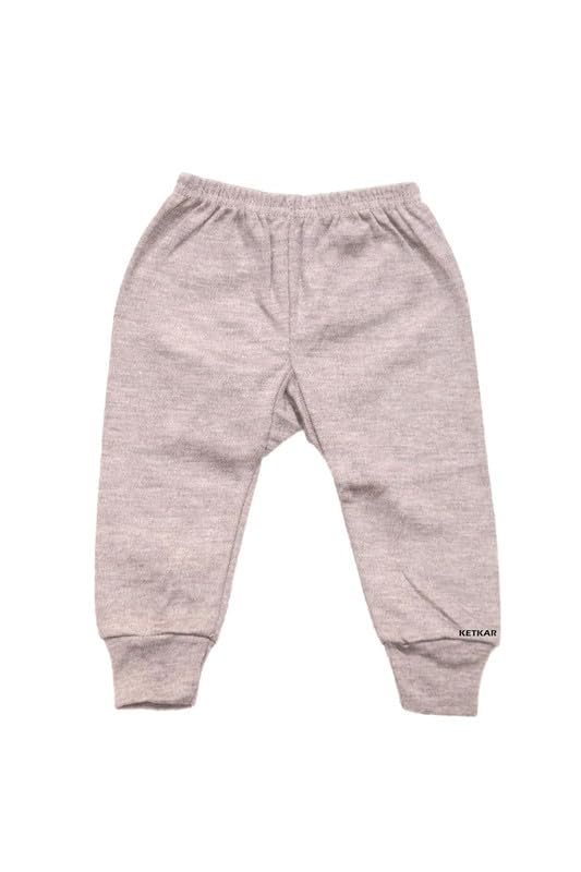 Round Neck Winter Thermal Set of 1 Top Trouser for Kids/Thermal for Boys and Girls/Kids Thermal_Brown_2-3 Years 2