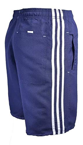 Kit 5 Bermudas Masculinas, Tactel, 3 Bolsos, P, M, G, GG, XG, XGG (Cores escuras sortidas, XG)