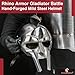 Armory Replicas™ Rhino Gladiator Steel Helmet – 20 Gauge Functional Armor with Leather Liner & Adjustable Chin Strap