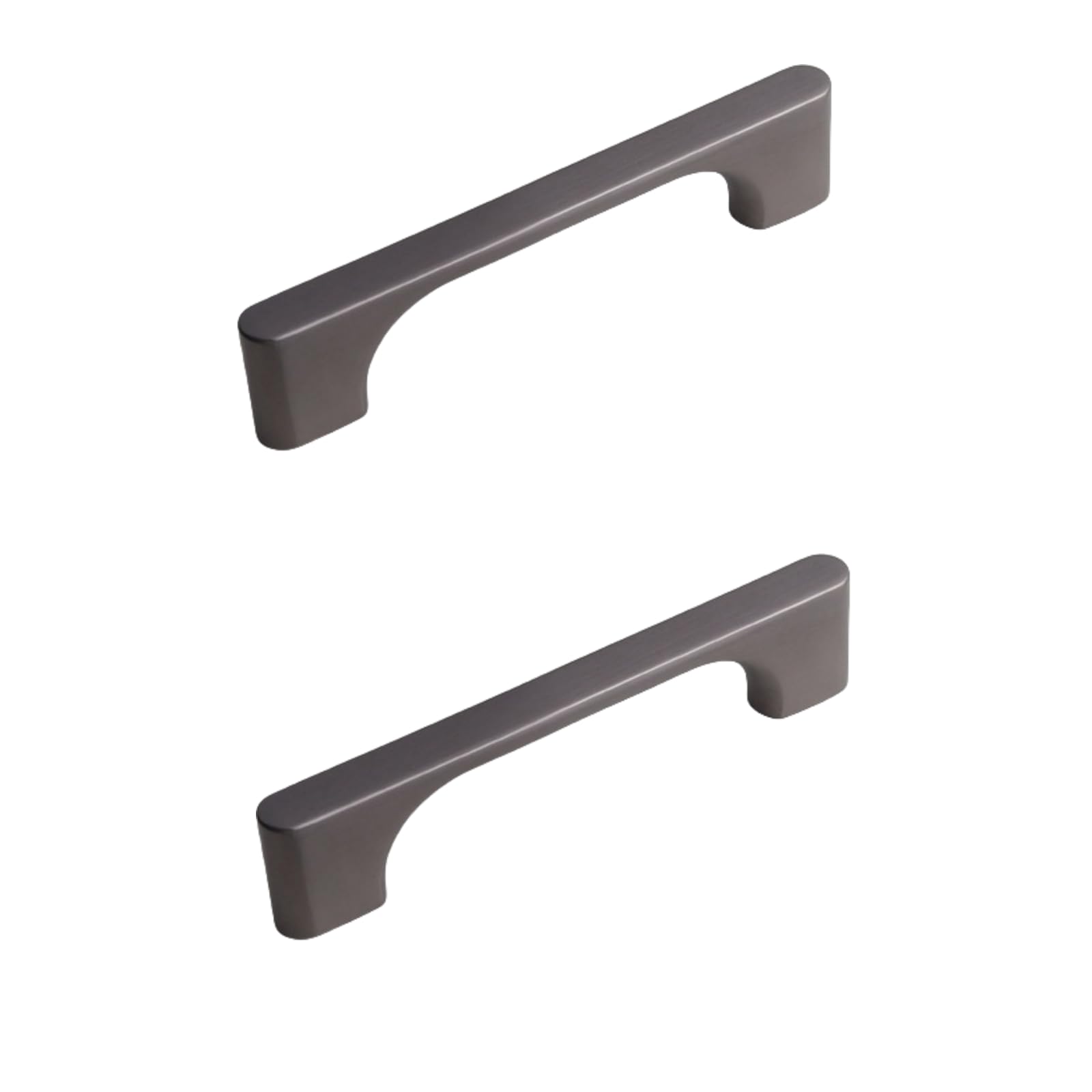 NLQCSXWEP Zinc Alloy Cabinet Bow Handle, Zinc Alloy Cabinet Door Wardrobe Drawer Handles Pack of 2 Multicolor Multiple Sizes(Grey,96mm)