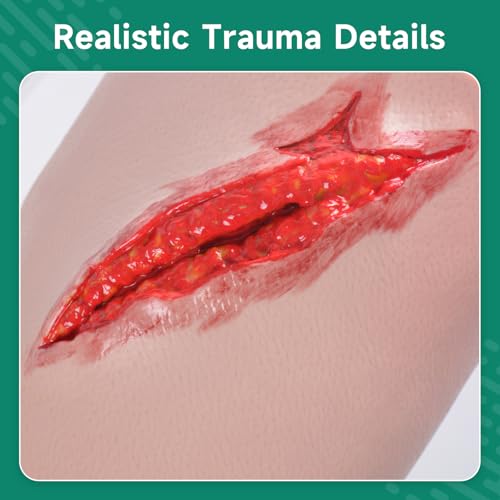Image of Thigh Trauma Wound Model for EMS & First Aid Training | Puncture Wound Trainer for Stop the Bleeding Practice