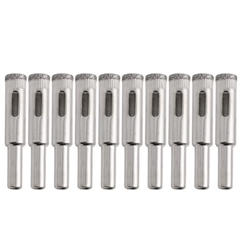 Juego de 10 Brocas Diamante 10mm para Vidrio y Cerámica miniatura 1