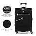 Travelpro Platinum Elite Softside Expandable Checked Luggage, 8 Wheel Spinner Suitcase, TSA Lock, Men and Women, Shadow Black, Checked Medium 25-Inch