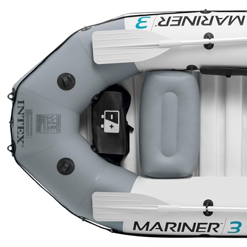 Intex Mariner 3 Inflatable Dinghy 3 Man Boat with Aluminium Oars and Pump
