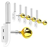 CASTSTRIKE 6PCS Fishing Rod Tip Light with Bell, LED Bite Alarm Alert for Night Fishing, Clip On Glow Stick for Pole Tips, Smart Light for Bass Trout Catfish Crappie, Strike Alert, Fishing Light