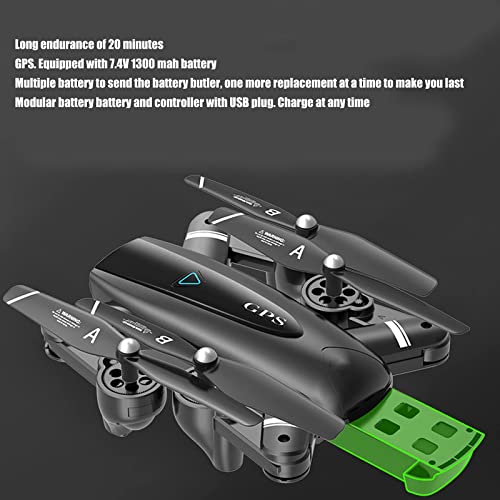 Ficha técnica Foldable GPS Drone with 4K UHD Camera for Adults RC Quadcopter Auto Return Home Follow Me 20 Minutes Flight Time Long Control Range - Fernando Cortés
