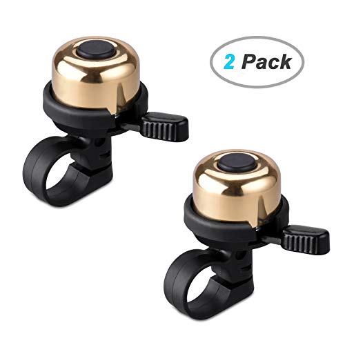 BONMIXC Bicycle Bell Brass Mini Bike Bell (2 Pack)