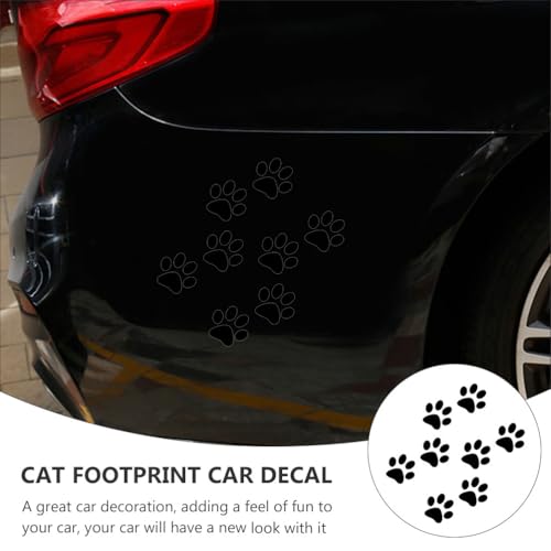 GALPADA 24st Autoaufkleber Mit Katzenpfotenabdruck Auto- Autofenster Aufkleber Katzen-fußabdruck Aufkleber Fürs Auto Karosserieaufkleber Aufkleber Für Auto Pvc Schmecken Heckscheibe