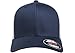Flexfit Men's Mesh Fitted Trucker Hat, Navy/White, One Size