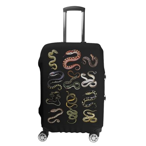 Different Types Of Snakes Travel Suitcase Protector Luggage Cover Protective Washable Anti-scratch Baggage Cover