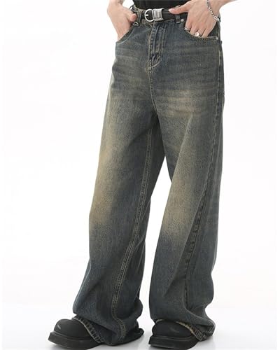 Men's Premium Select Custom Fit Loose Straight Leg Jean Cotton Denim Pants3