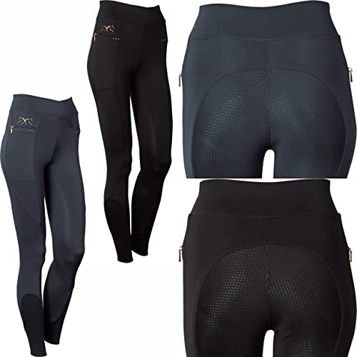 Legging d'équitation Paros pantalon de cheval gris taille 40 antidérapant