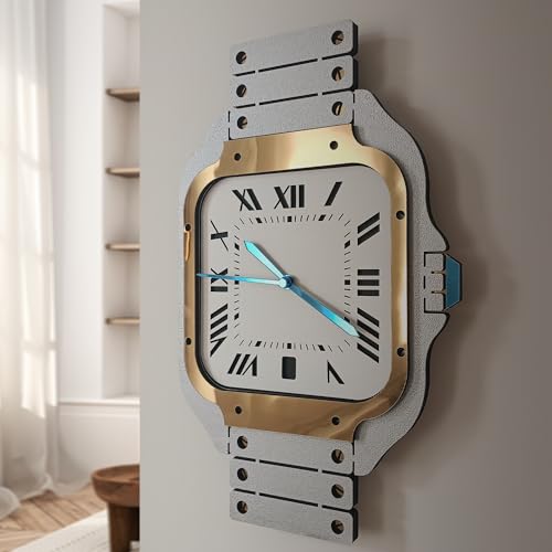 Trend Tick Handmade Wrist Watch Appearance Wall Clock, Luxury GMT,