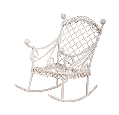 Rayher 46065102 - Silla Mecedora (5,3 x 8 x 7,5 cm), Color Blanco