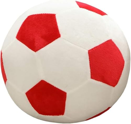 抱き枕 サッカーボール 柔らかい 人気 大きい 丈夫 耐久 清潔 オシャレ クッション 多機能 おもちゃ 添い寝枕 店飾り インテリア クリスマス 記念日 誕生日 彼女へ 恋人へ プレゼント 贈り物 お祝い 20CM レッド