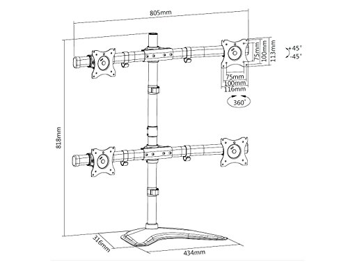 Multibrackets 7 350 073 733 347 68,6 cm (27)