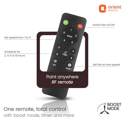 Image of Orient Electric 1200 mm Zeno BLDC | BLDC energy saving ceiling fan with Remote |BEE 5-star rated | Saves up to 50% on electricity bills | 3-year warranty by Orient | Oak Wood, pack of 1