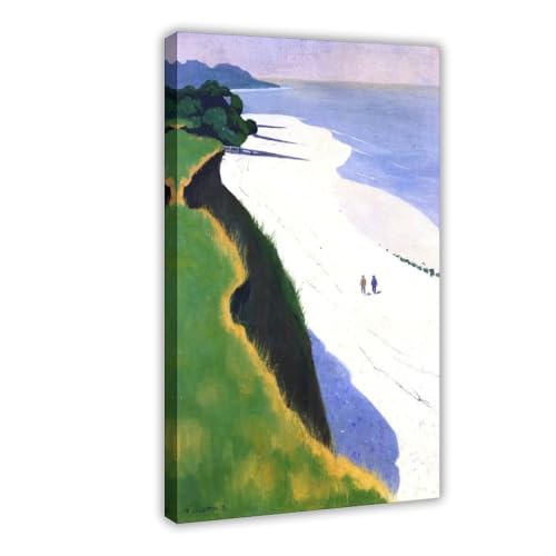 Toile The White Beach Felix Vallotton, impression d'art premium 40,6 x 61 cm
