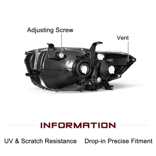 Image of JSBOYAT Headlight Assembly Fits for 2008 2009 2010 Toyota Highlander