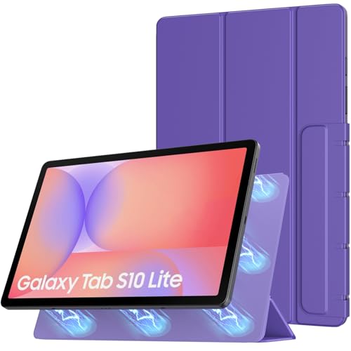 TiMOVO Magnetic Case for Samsung Galaxy Tab S10 Lite 10.9 Inch 2025 SM-X400/X406, Slim Smart Lightweight Stand Cover, Support Auto Wake/Sleep, Deep Purple
