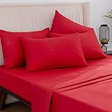 Overket Full Sheet Set Ultra Soft Full Bed Sheets 1800 Series Luxury Cooling Sheets-100% Microfiber-
