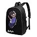 Produktbild HOIH 17 Zoll Rucksack Laptop USB Ladegerät Bookbag Daypack Classic Man Girl Label Kartentasche