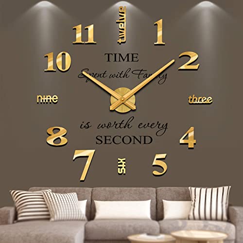 The Oversized Gold Wall Clock You Need In Your Life