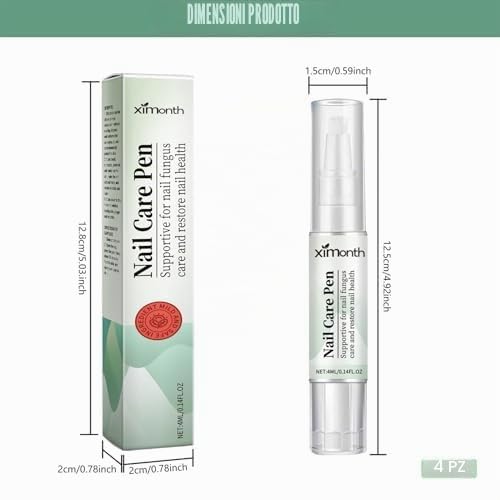 4 Pezzi Nail Care Pen, Penna per la Cura Delle Unghie, Arricchito con Tea Tree Oil, Fiori di Camomilla, Aloe Vera
