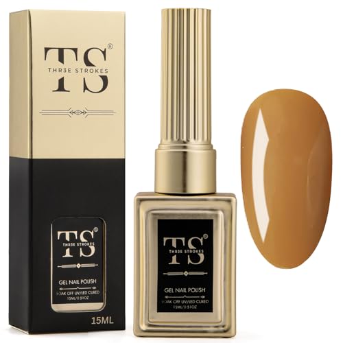 Image of THR3E STROKES Professional UV Gel Nail Polish, HEMA-FREE Lasts Upto 21 Days, Super Glossy Finish, Non-Chipping, Non-Smudging, Quick Drying Nail Polish,15 ml (78, 15ML)