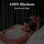 3D Eye Mask Sleep Mask for Men & Women, 100% Pressure-Free & Light Block-Out Eye Mask for Sleep with Easy Adjustable Strap, Night Eye Cover for Travel, Black - Image 2