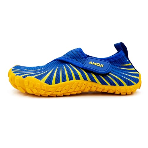 Amoji Kids Water Aqua Shoes Boys Girls Barefoot for Beach Swim Pool 24202