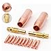 14Pcs MIG Welding Kit 0.035 Solder Iron For Welding Equipment Gas Diffuser Nozzle Torch Nozzle Accessories 0.6/0.8/0.9/1.0/1.2mm Accessories QIANGHAN (1.0mm)