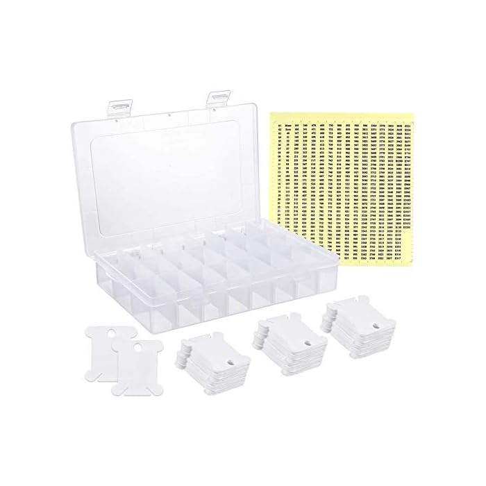 Buy White Plastic Floss Bobbins Set, Embroidery Thread Bobbins with