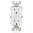 Leviton Smart GFCI, 15 Amp, Self Test, Tamper-Resistant with LED Indicator Light, Send Notifications Directly to Your Smartphone, D2GF1-KW, White