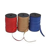 HRX Package Raffia Ribbon, Pack of 3 1/4 inch x 100 Feet Packing Paper Twine(3 Colors) for Christmas
