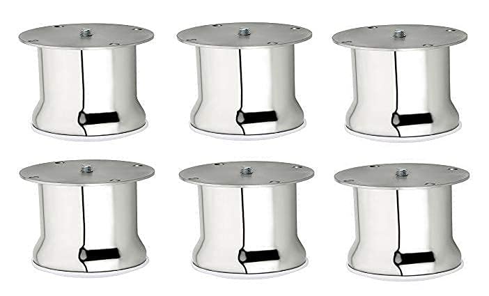 IZMAH Unique Design Premium Hardware Glossy Finish Stainless Steel Glossy Finish Model Round Sofa Leg 50 MM (4 INCH, Pack of 6) (B0B5GD6J84) Amazon Price History, Amazon Price Tracker