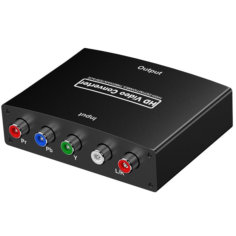 Convertisseur HDMI vers YPbPr avec audio L/R adaptateur composante 1080p pour console PS2 et Xbox