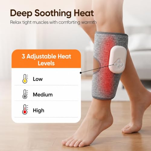 Image of Calf Massager | Hand Like Massage with Air Compression | Daily Use Leg Massager for Sore Muscle | 3 Modes | Improve Blood Circulation & Relieve Pain | Upto 3.5 Hrs work
